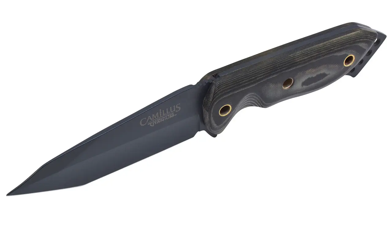 CAMILLUS 7.75″ Fixed Blade Knife, Micarta Handle